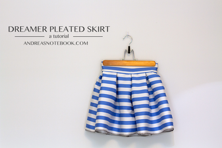 無料型紙 子供用かわいいプリーツスカートの作り方 無料ハンドメイド